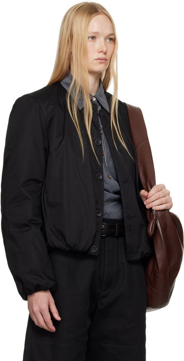 Bomberjakke LEMAIRE Lemaire Wadded Bomber Jacket Sort | OW1128 LF1207, 1