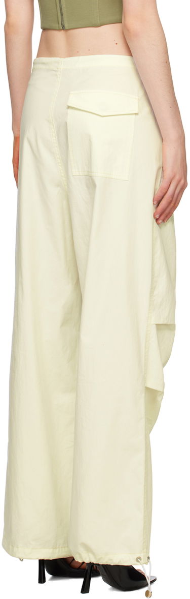 Cargo bukser Dion Lee Parachute Trousers with Drawstring Waist Beige | C2100R23, 2