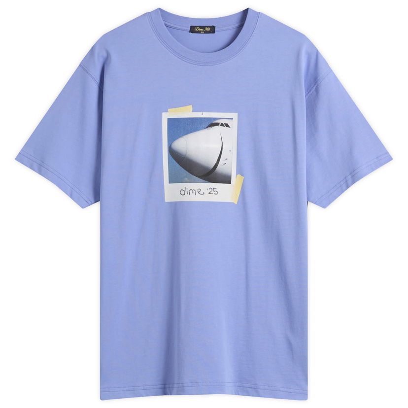 T-shirt Dime Dime Plane T-Shirt, Size Large Blå | DIMEFA2560IND