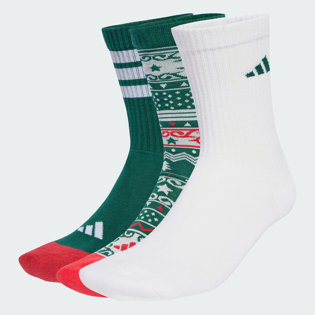 Sokker adidas Performance Christmas Graphic Crew Sock 3-Pair Pack Flerfarvet | JX9073, 0