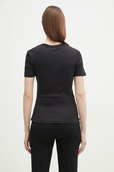 T-shirt Samsoe Samsoe Samsoe Samsoe Saevelyn Fitted T-Shirt Sort | F24400022, 2
