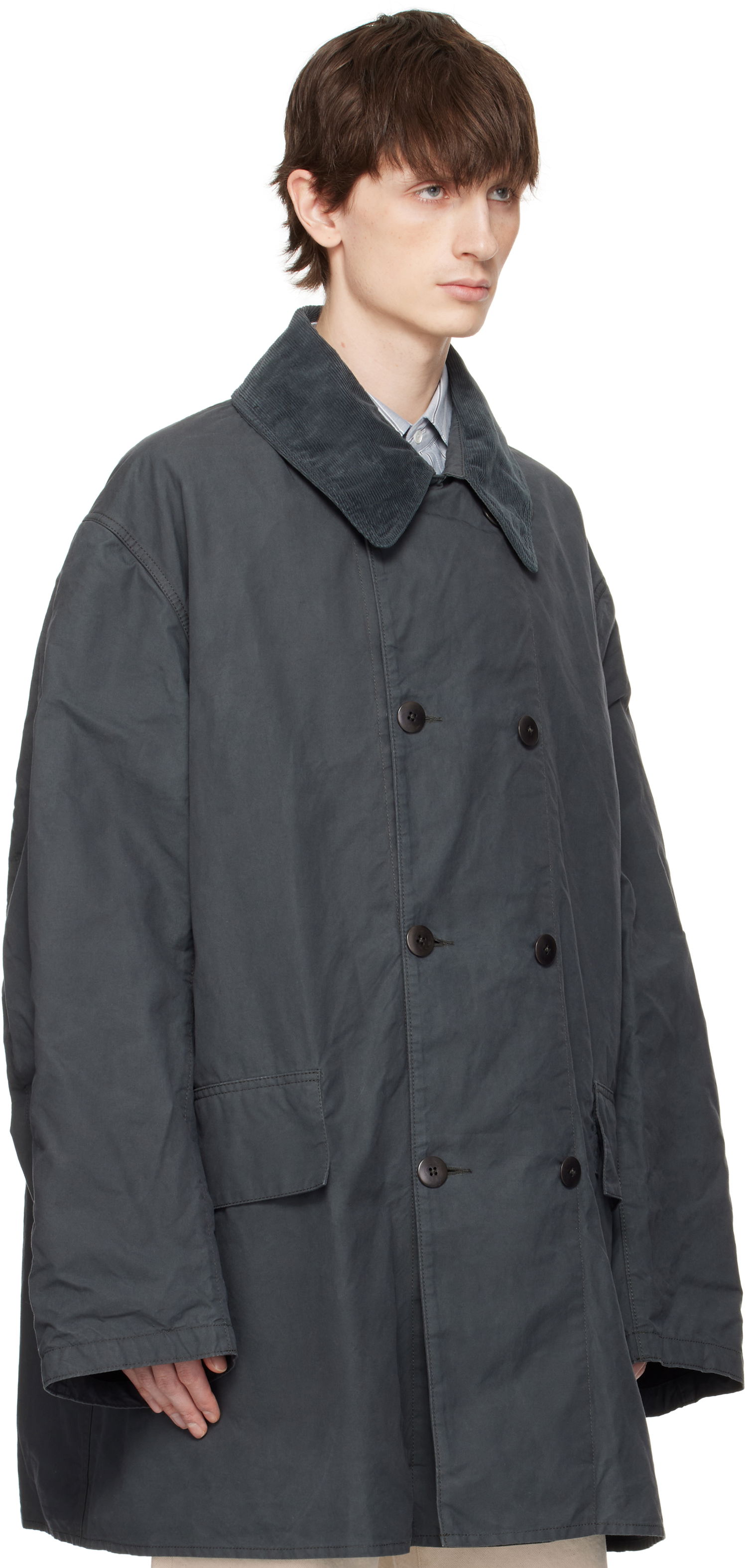 Trenchcoat Maison Margiela Maison Margiela Cotton Caban Jacket Grå | S50AM0633 M35282, 1