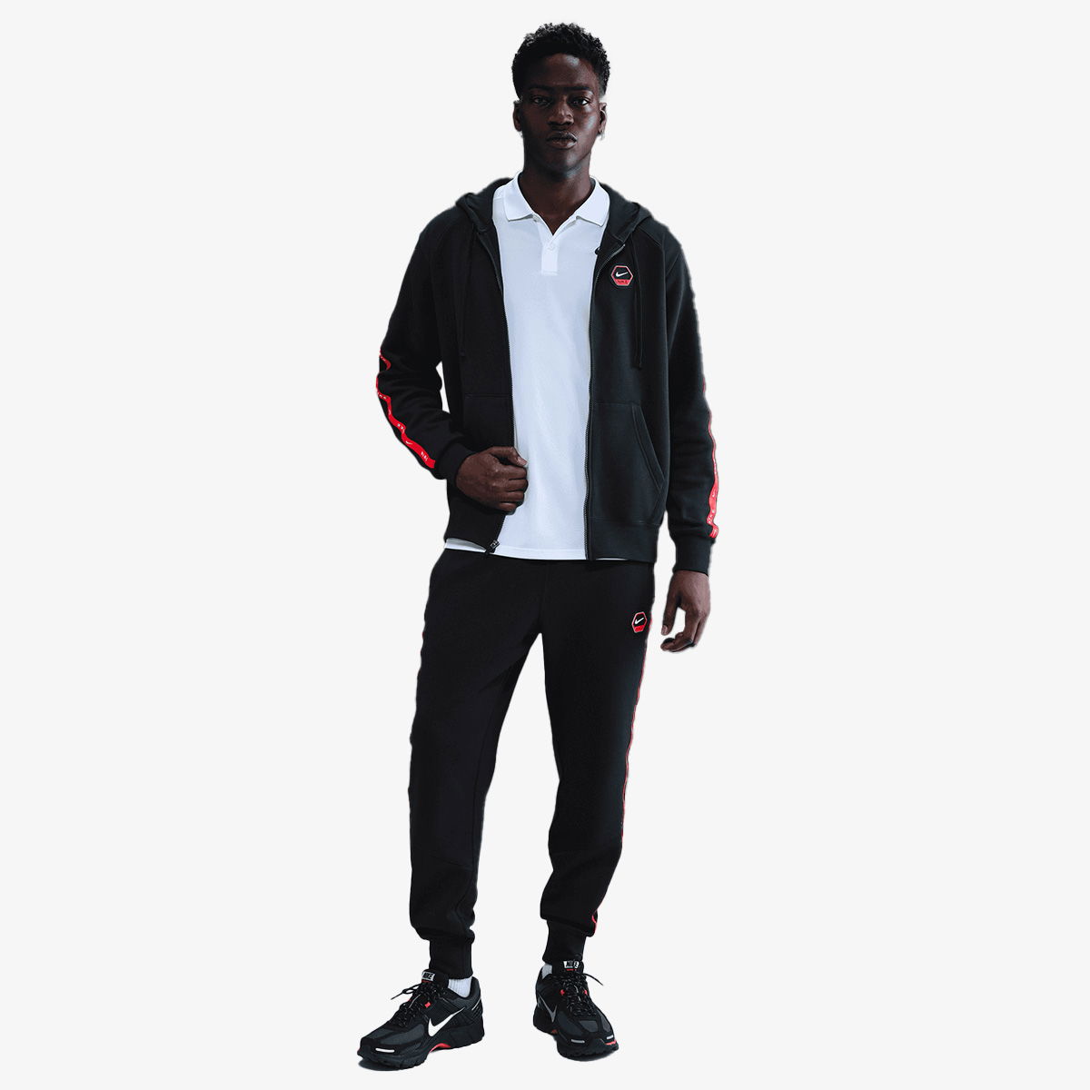Sweatshirt Nike NSW Club Fleece Hoodie Sort | IH4285-010, 1