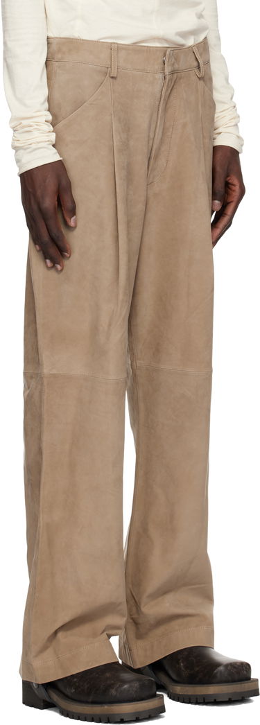 Bukser Entire Studios Entire Studios DC Suede Trousers Beige | ES2668SS, 4