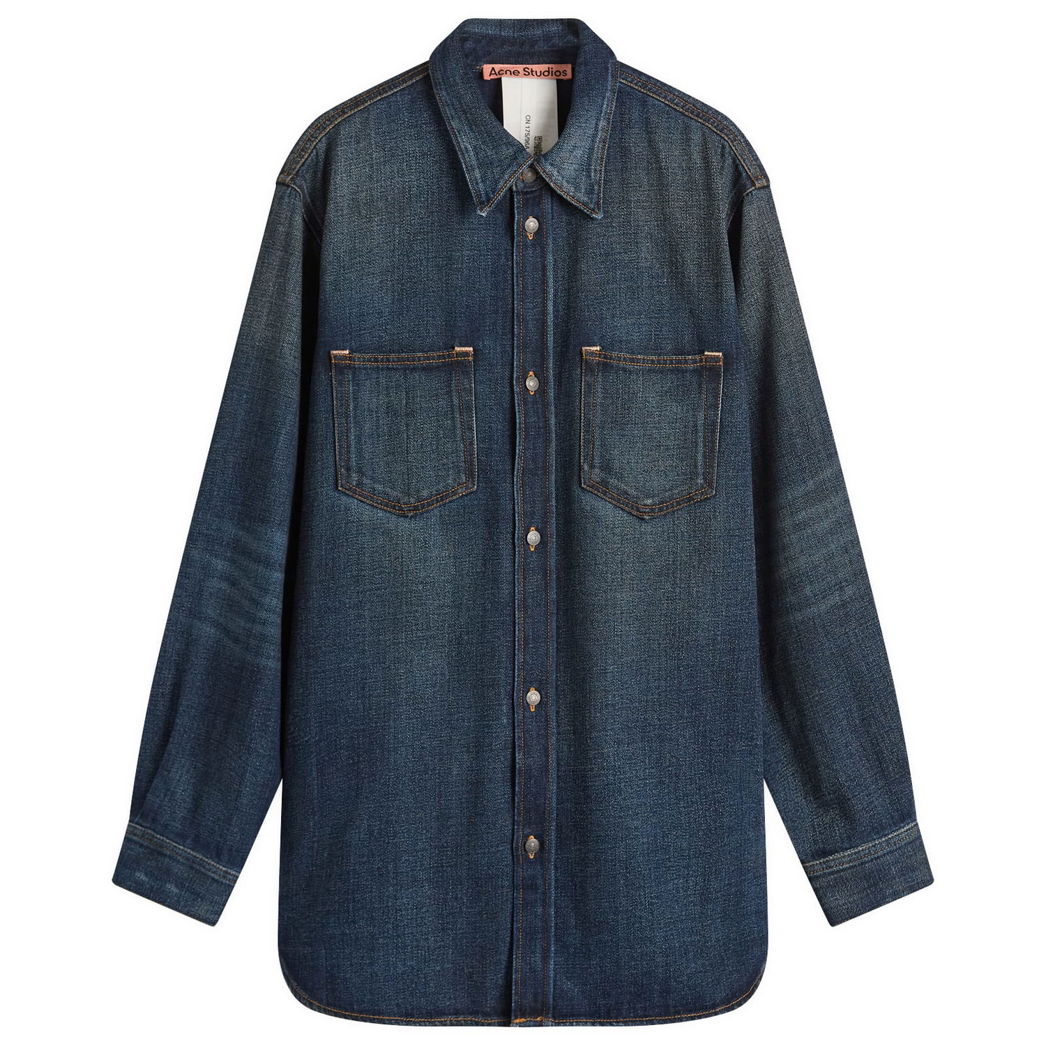 Skjorte Acne Studios Karto Yoyogi Wash Denim Shirt, Size X-Small Blå | CB0112-838, 1