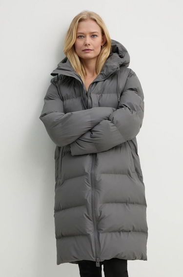 Puffer jakke Rains Long Puffer Down Jacket Grå | 15130.13, 4