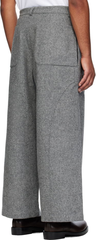 Bukser sage NATION SAGE NATION Wool Carpenter Trousers Grå | S039 CARPENTER TROUSER WOOL MA, 2