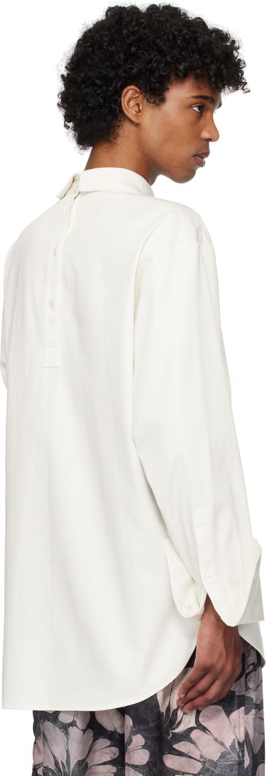 Skjorte Dries Van Noten Dries Van Noten Beaded Appliqué Shirt Hvid | 251-020754-1473, 2