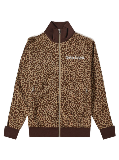 Bomberjakke Palm Angels Leopard Track Jacket Beige | PMBD001S22FAB0076103