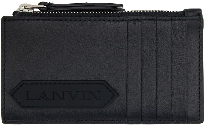 Tegnebog LANVIN Zip Card Holder Sort | LM-SLSWZ3-TOPS-P24