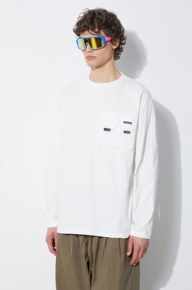 T-shirt Manastash Manastash Armor Long Sleeve T-Shirt Hvid | 7924130002, 0