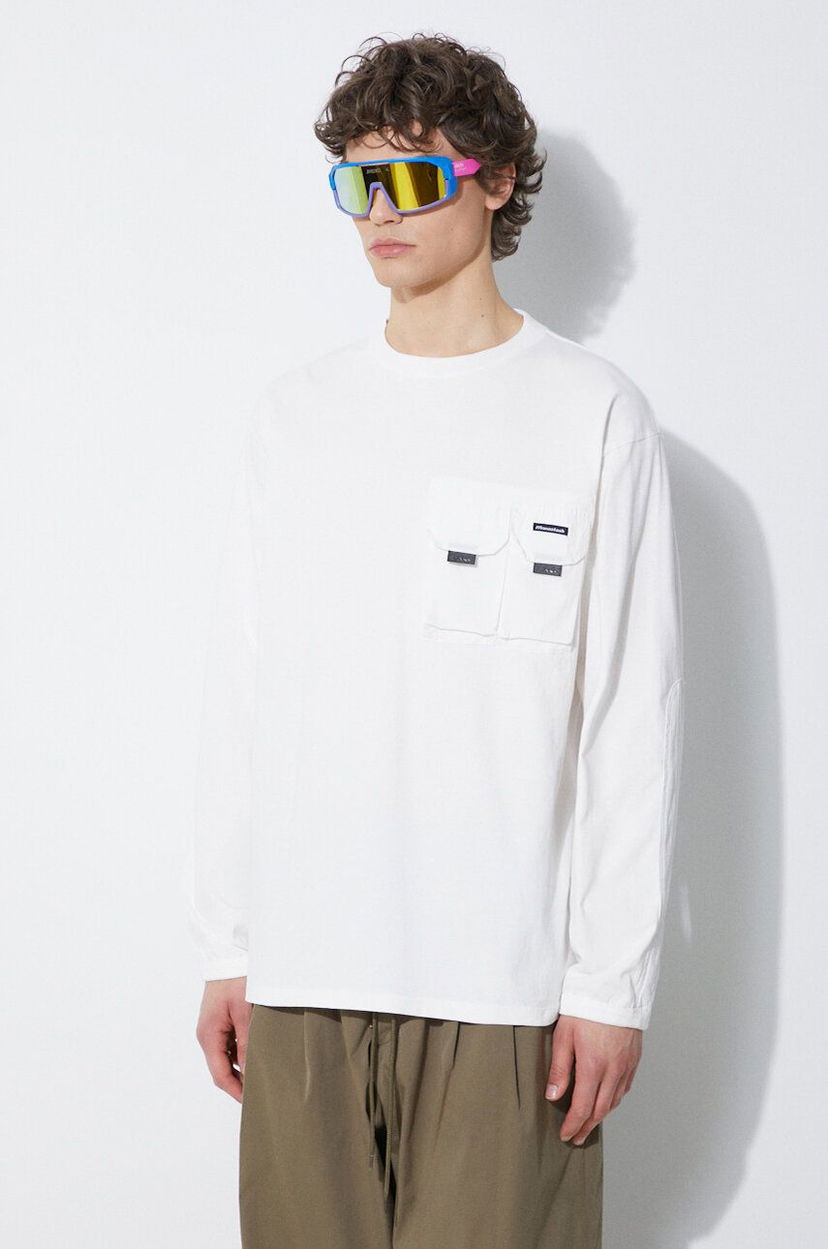 T-shirt Manastash Manastash Armor Long Sleeve T-Shirt Hvid | 7924130002