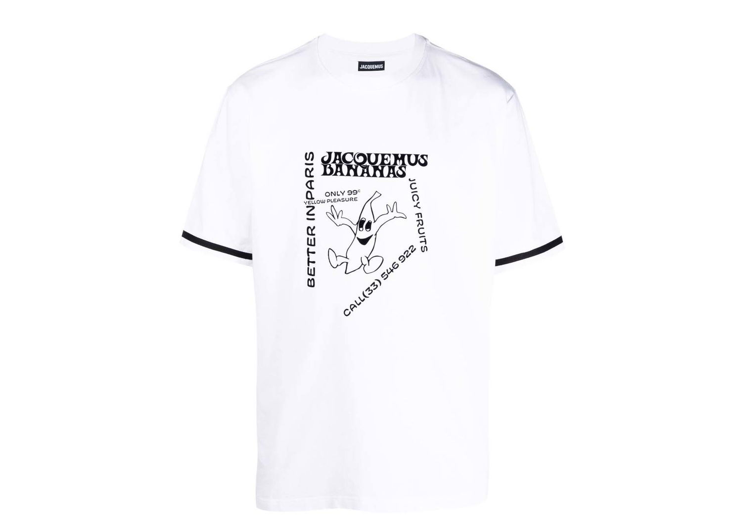 T-shirt Jacquemus Le Banana Hvid | 235JS125-2003 1DW, 0