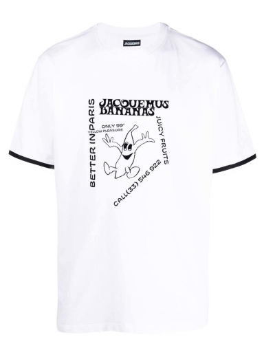 T-shirt Jacquemus Le Banana Hvid | 235JS125-2003 1DW