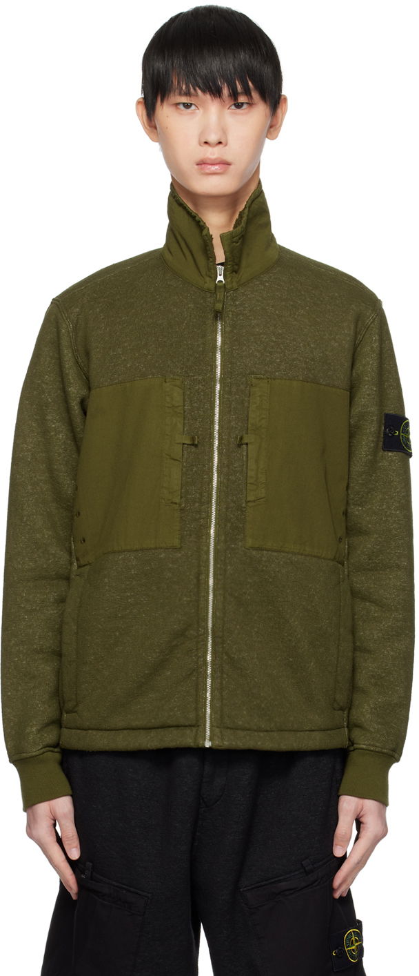 Sweater Stone Island Zip Pocket Sweater Grøn | 791567256, 0