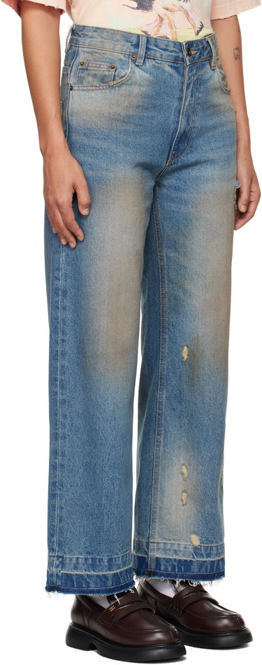 Jeans We11done We11done Grunge Wide Leg Jeans Blå | WD-DP3-24-359-W-BL, 1