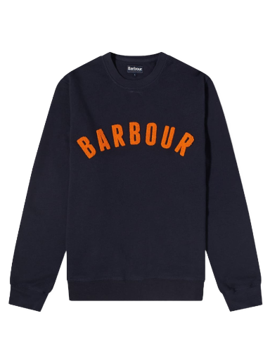 Sweatshirt Barbour Prep Logo Crew Sweat Mørkeblå | MOL0101NY91