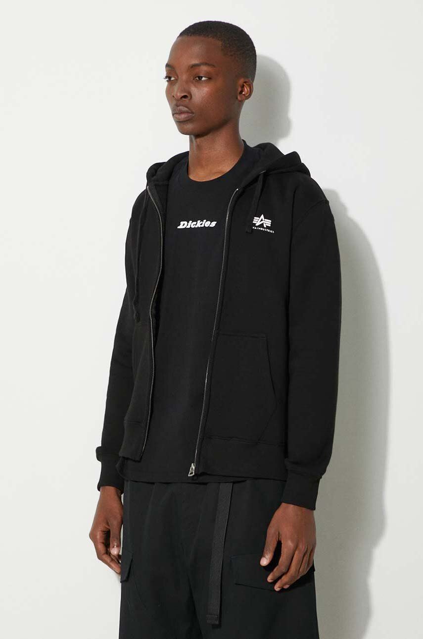 Sweatshirt Alpha Industries Basic Zip Hoody with Logo Print Sort | 118342.03, 0