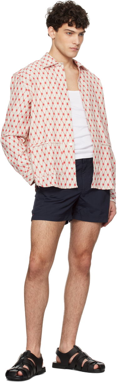 Skjorte Orlebar Brown Orlebar Brown Barkley Embroidered Resort Shirt Beige | 280047, 3