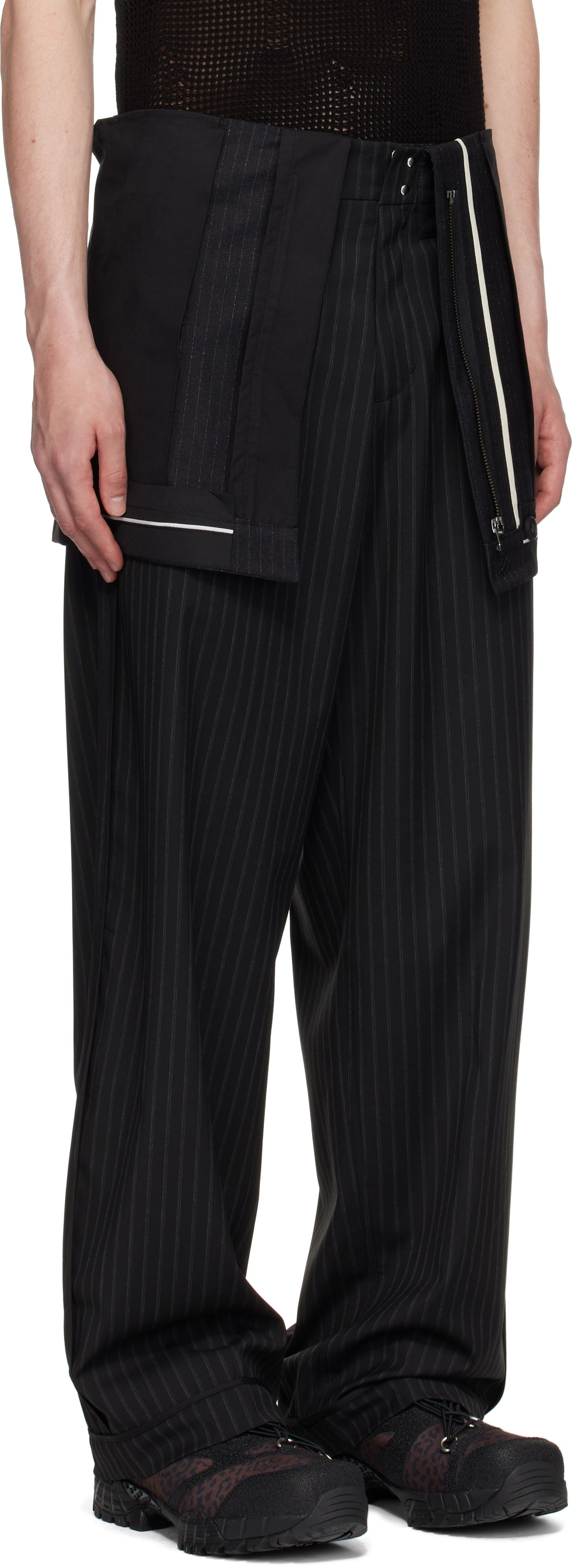 Bukser Andersson Bell Inside Out Stripe Trousers Sort | apa813m, 1