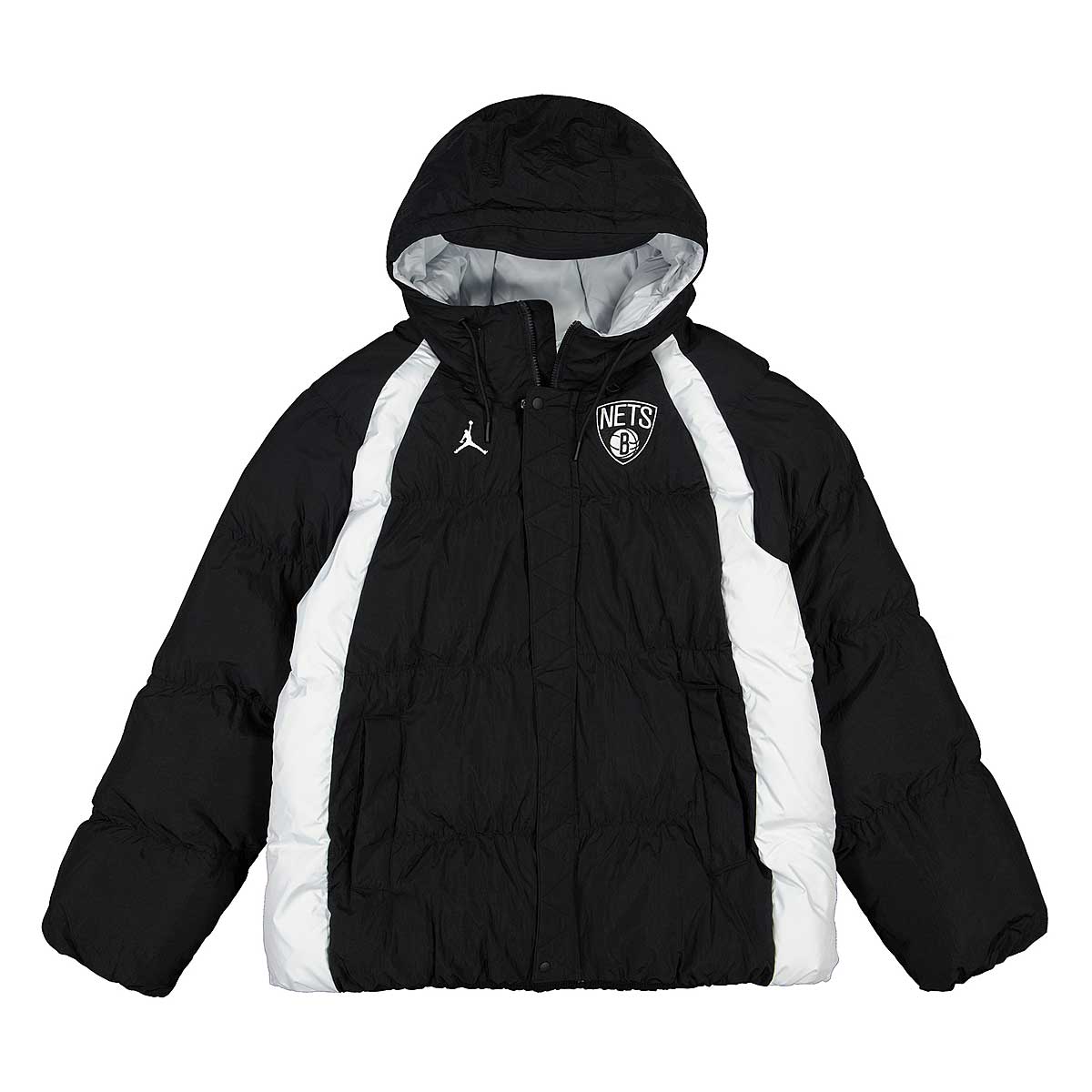 Puffer jakke Nike NBA Brooklyn Nets Courtside Puffer Jacket Sort | DN9769-010, 1