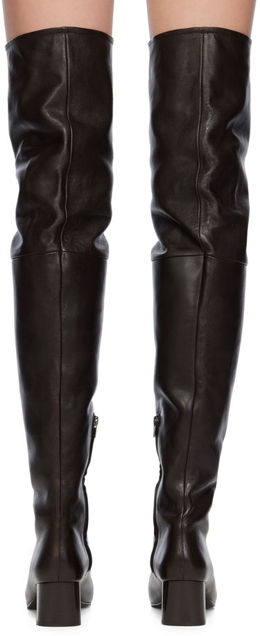 Sneakers og sko LEMAIRE Knee-High Leather Boots Brun | FO0070 LL0043, 1