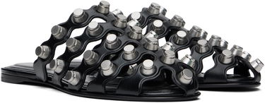 Sneakers og sko Alexander Wang Alexander Wang Rexa Cage Slide Sandals Sort | 30125M014, 3