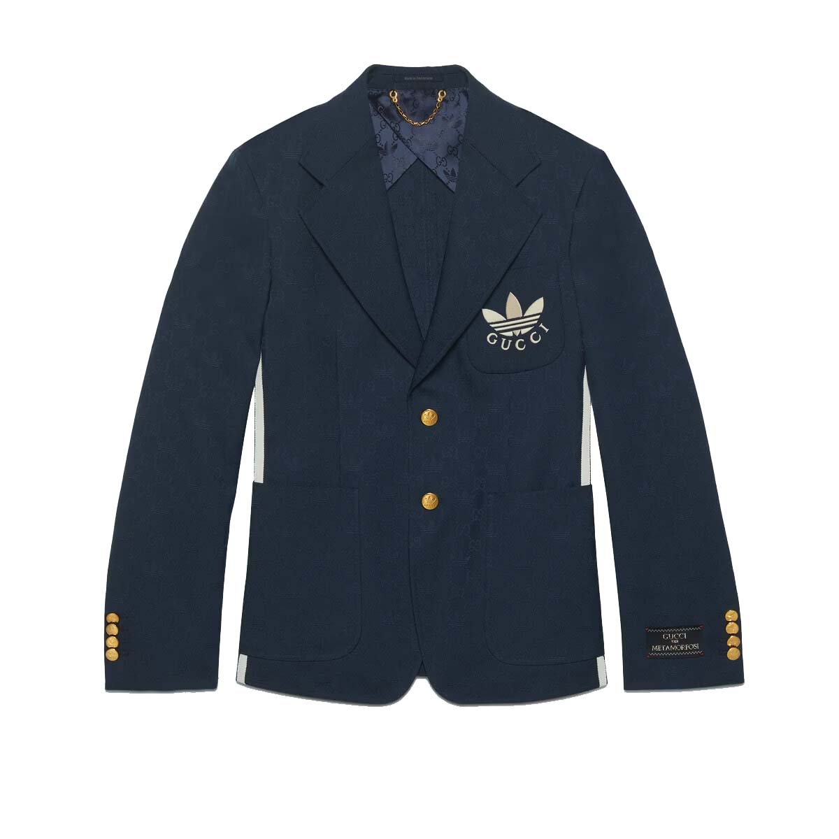 Jakke Gucci adidas x Polyester Formal Jacket Dark Blue Mørkeblå | ‎720968 ZAKQK 4433, 0
