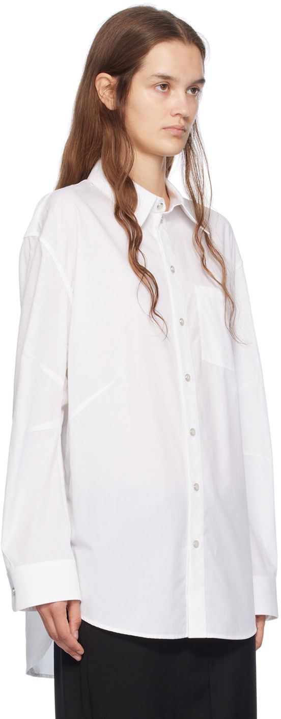 Skjorte Helmut Lang Helmut Lang Apex Women's Blouse Hvid | O06HW599, 1