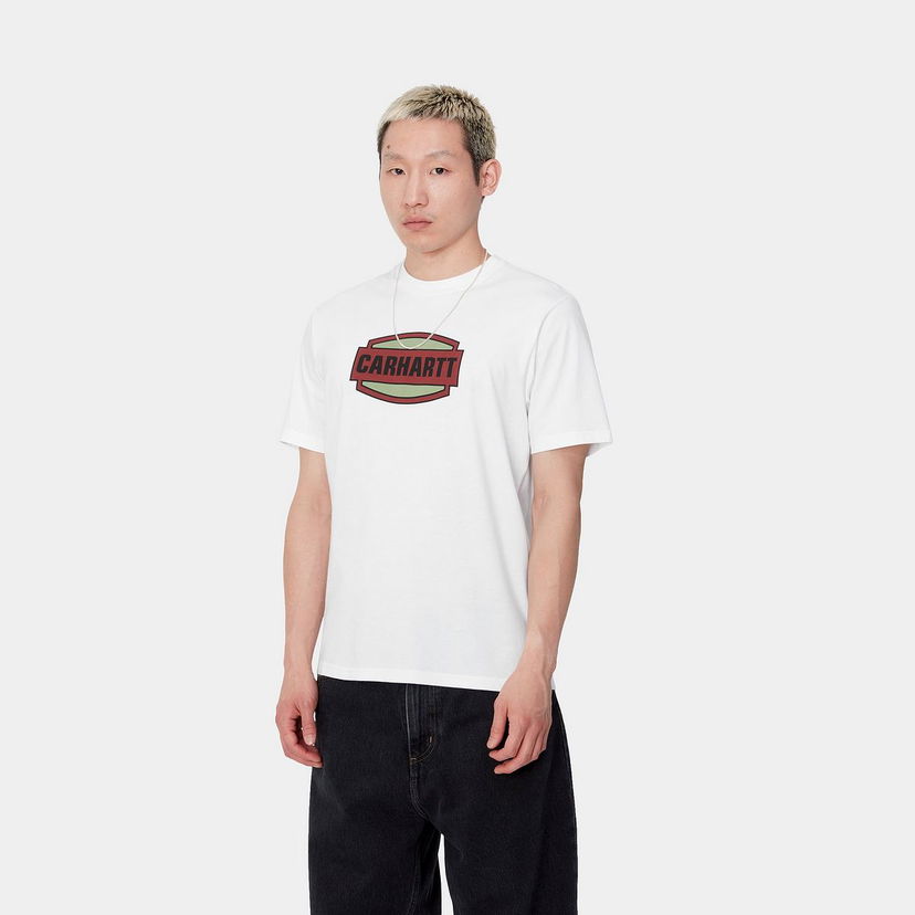 T-shirt Carhartt WIP Short Sleeve Graphic Logo T-Shirt Hvid | I033637_9