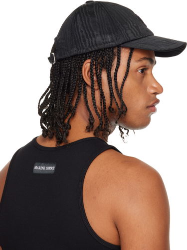 Kasket Marine Serre Marine Serre Recycled Moire Baseball Cap Sort | UHG001ACWOV0030, 2