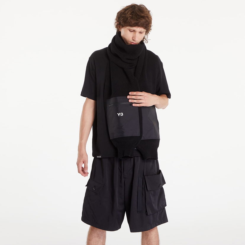 Tørklæde Y-3 Sleeve Scarf Black OSFA Sort | IY9276