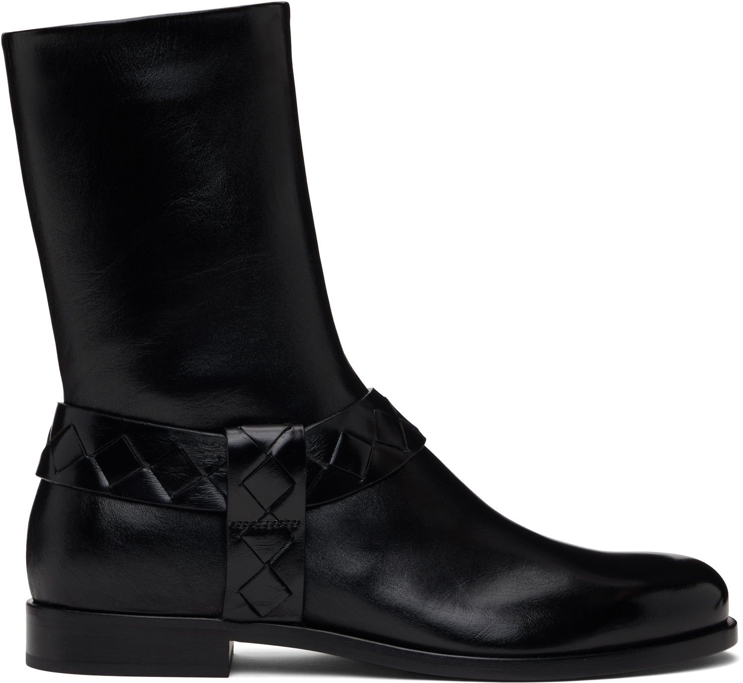 Tøj Bottega Veneta Bottega Veneta Achille Leather Boots Sort | 816615V3H901000, 0