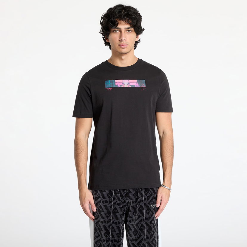 T-shirt Puma Black Graphic T-Shirt Sort | 62742601