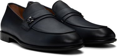 Sneakers og sko FERRAGAMO Salvatore Ferragamo Gancini Ornament Loafers Mørkeblå | 778747, 3