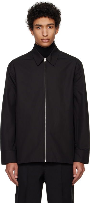 Skjorte Jil Sander Jil Sander Zip-Up Shirt Sort | J22DL0249_J45002, 0