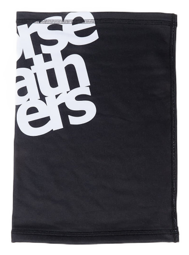 Tørklæde Horsefeathers Neckwarmer Printed Logo Sort | AM095E