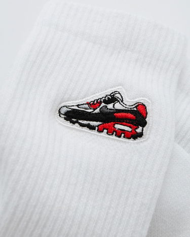 Sokker Nike Everyday Cushioned Crew Socks with Air Max 90 Patch Hvid | IB4150-100, 1