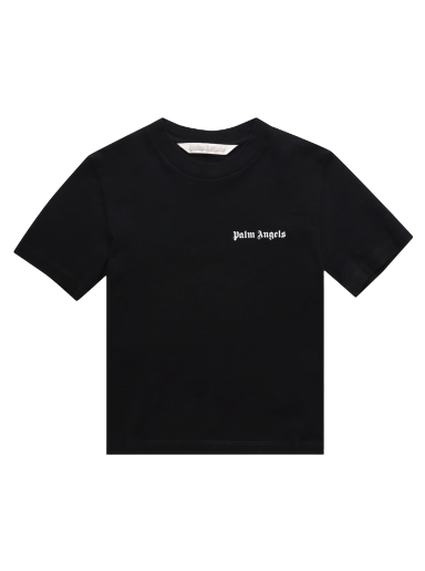 T-shirt Palm Angels Logo Fitted Tee Sort | PWAA044C99JER0011001