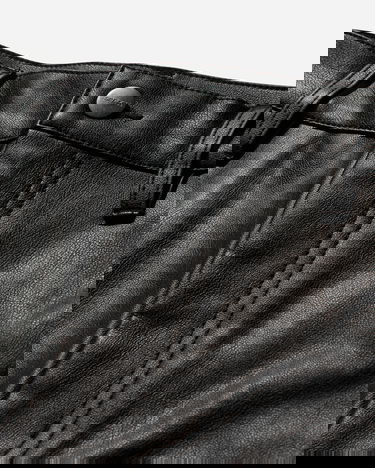 Cargo bukser Carhartt WIP Single Knee Leather Pants Sort | I034446 89XX, 4