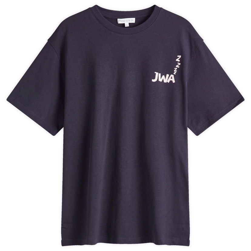 T-shirt JW Anderson JW Anderson JWA Back Print T-Shirt, Size Large Mørkeblå | JT0270-PG1510-898