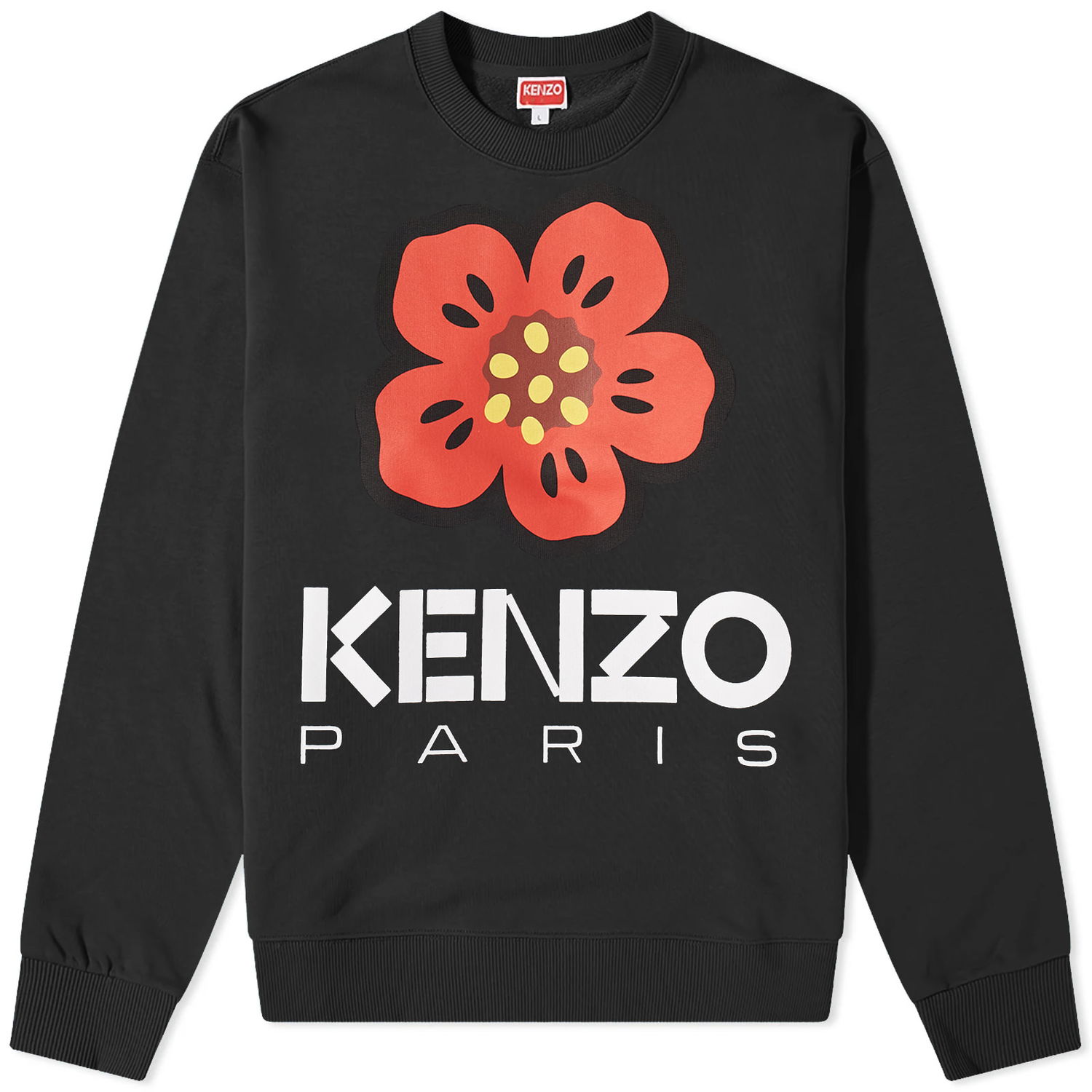 Sweatshirt KENZO Boke Flower Crew Sweat Black Sort | FD55SW4454ME-99J, 0