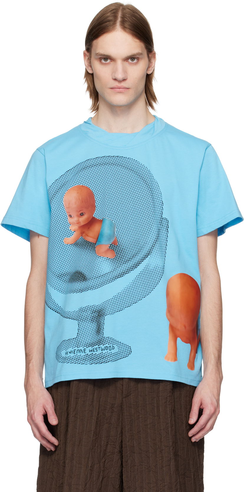 T-shirt Vivienne Westwood Vivienne Westwood Baby Isla T-Shirt Blå | 3G01003F-J001M-