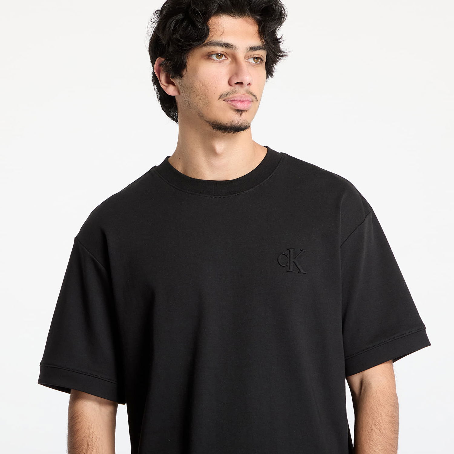 T-shirt CALVIN KLEIN Calvin Klein Jeans Interlock T-Shirt Sort | J30J326757 BEH, 1