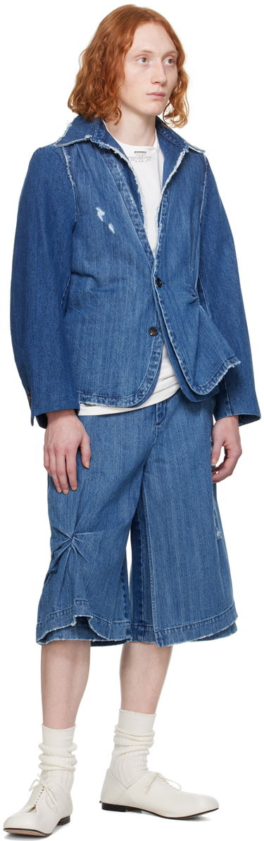 Shorts ADER ERROR Distressed Denim Shorts Blå | BN01SSJE0201BL, 3