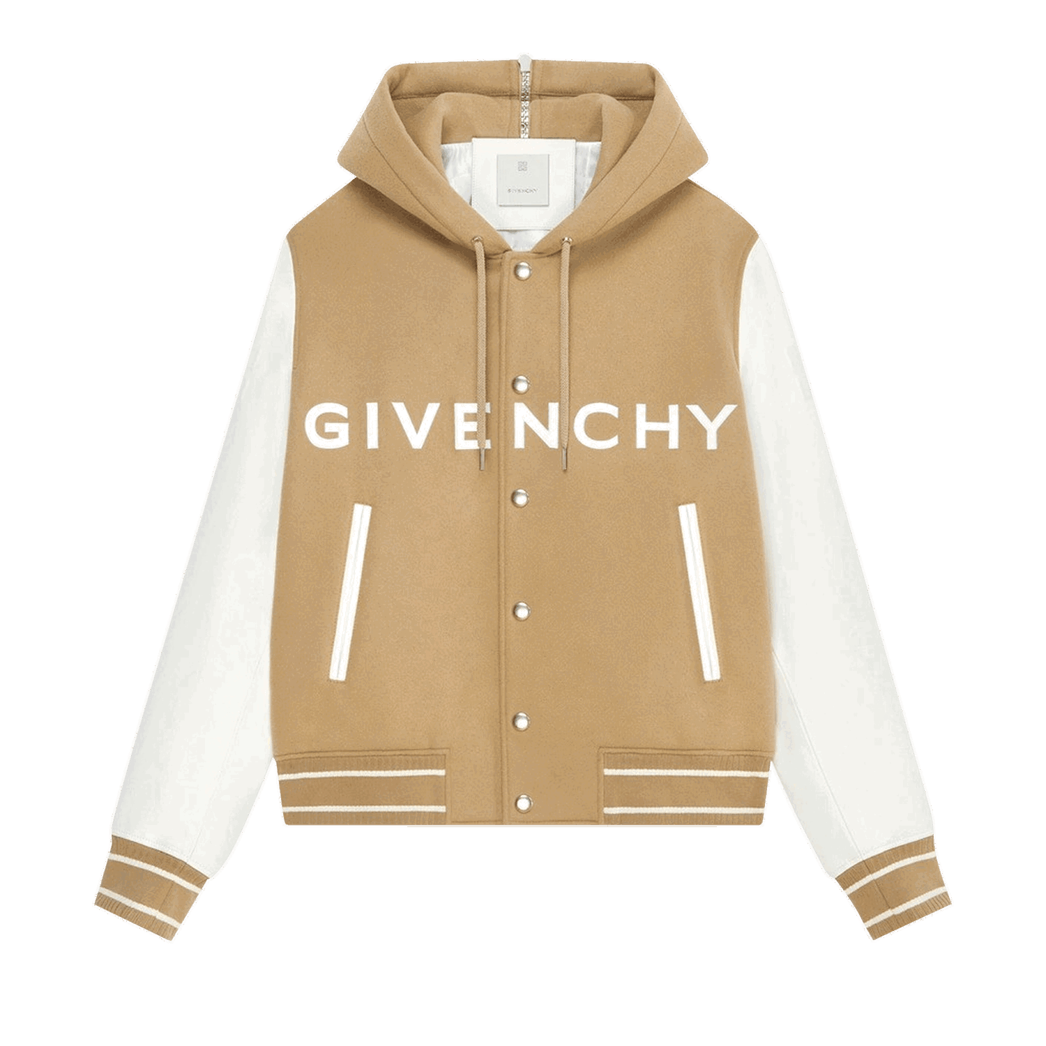 Bomberjakke Givenchy Hooded Bomber Jacket Beige | BM00XX6Y16 118, 0