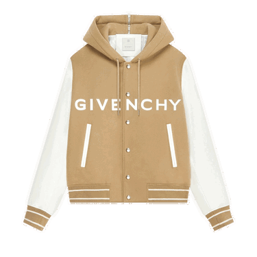 Bomberjakke Givenchy Hooded Bomber Jacket Beige | BM00XX6Y16 118, 0