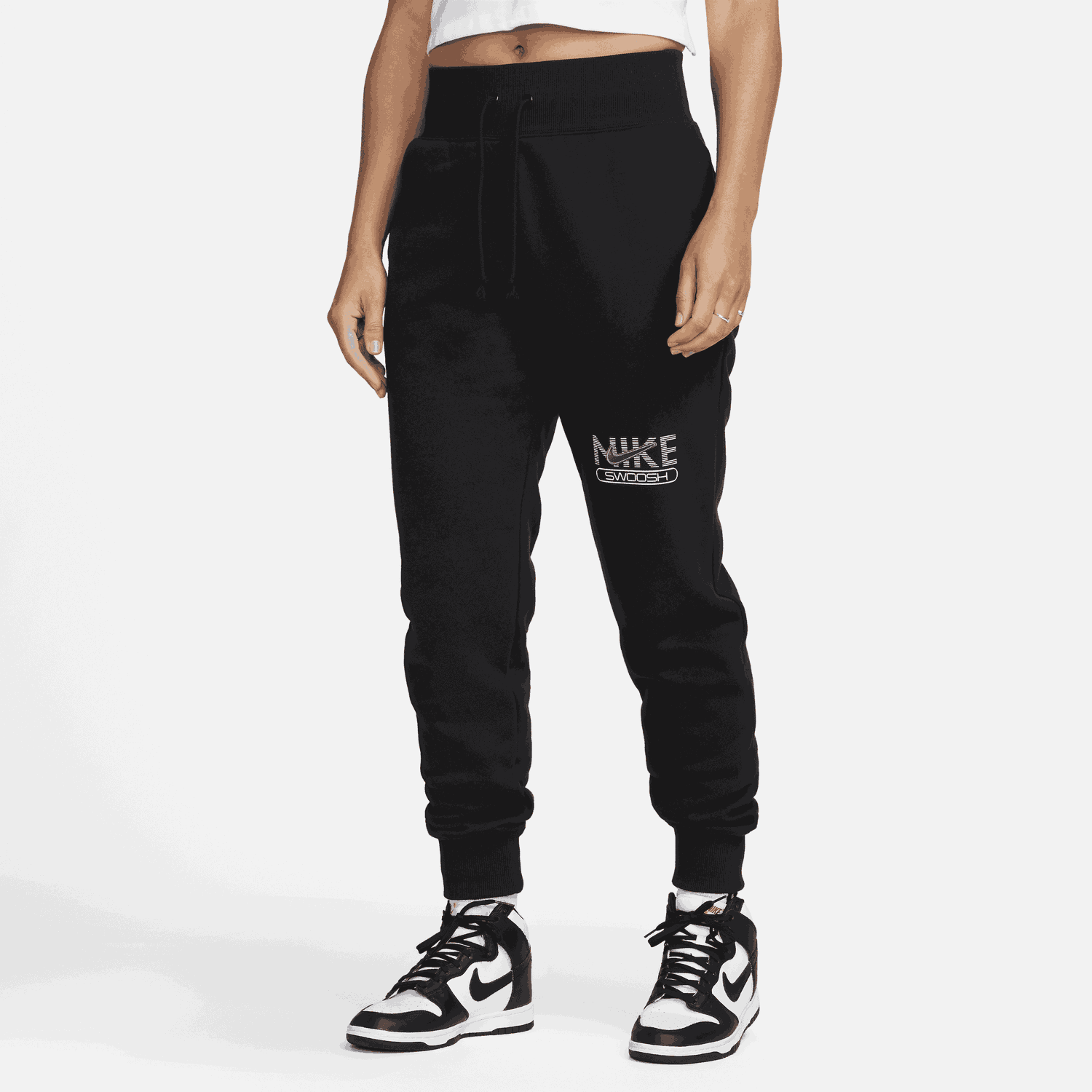 Joggingbukser Nike Sportswear Swoosh Sort | DR5615-010, 0