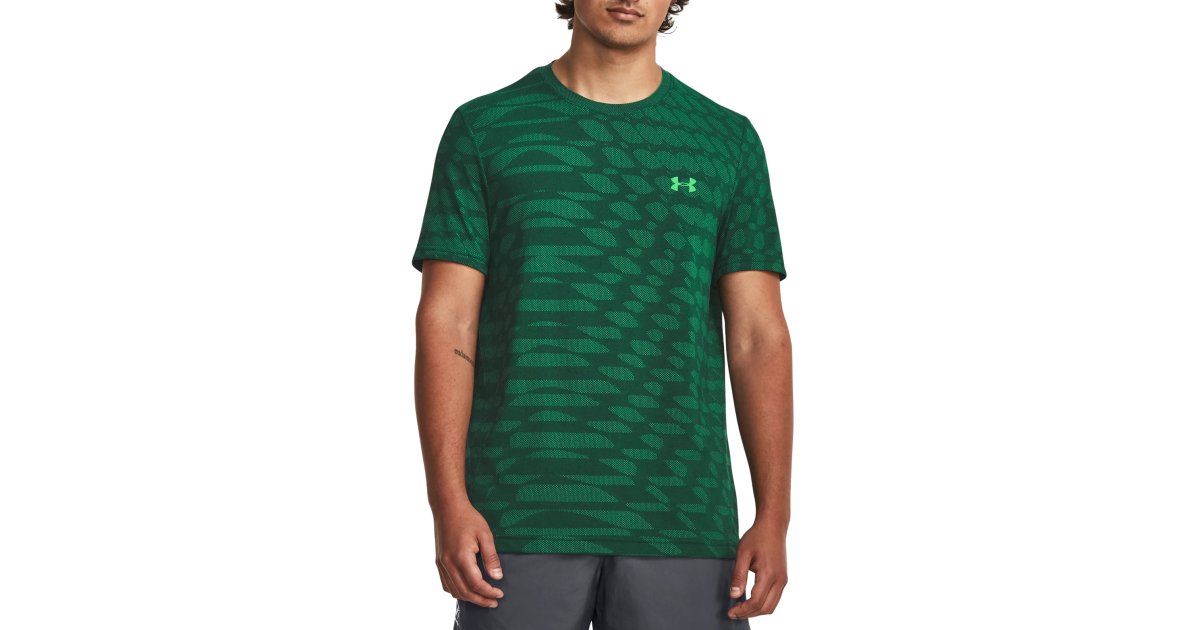 T-shirt Under Armour HG HG Seamless Ripple Grøn | 1379281-322, 1