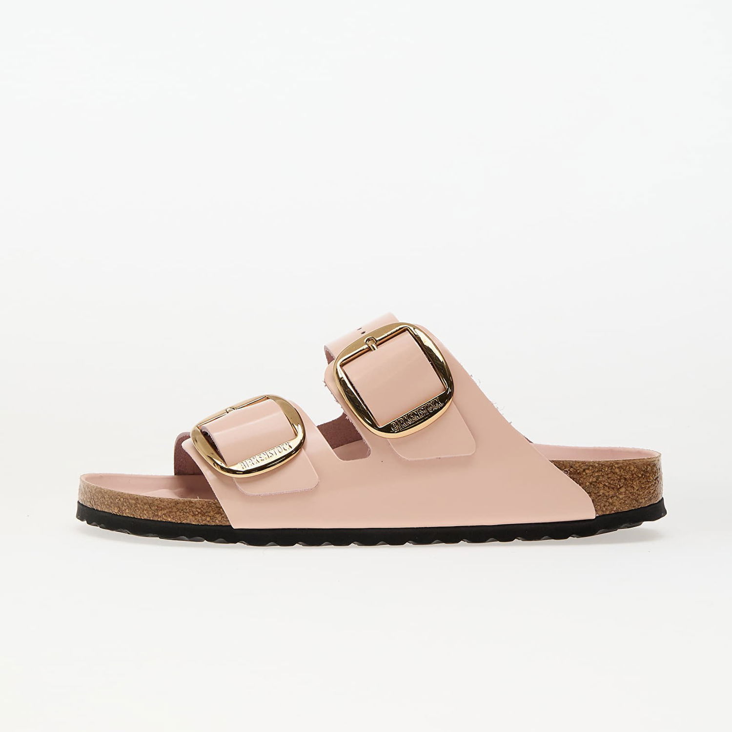 Sneakers og sko Birkenstock Birkenstock Arizona Big Buckle Natural Leather Patent High-Shine Slides Lyserød | 1029392, 0
